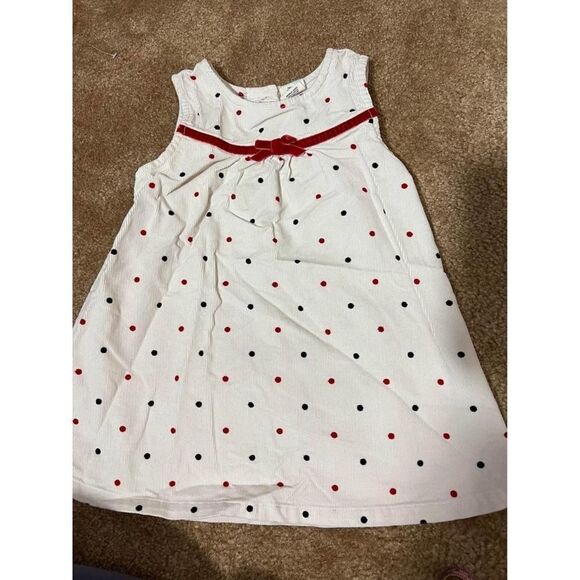 Healthtex Girls Overall Dress Sz 24m polka dot - Picture 3 of 5